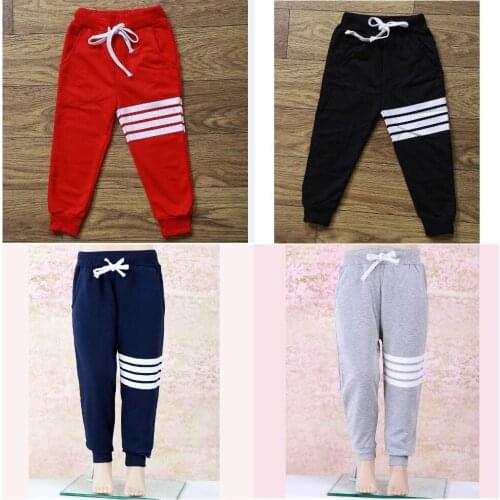 2018 Casual Boys Pants Children Harem Pant Striped Baby Boy Trouser Clothes 4-Colors Cotton Kids Sport Trousers 2 3 4 5 6 7 Year