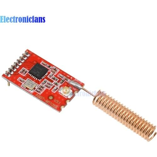 433MHz CC1101 10mW Wireless RF Transmitter and Receiver Module NRF905/SX1212/Si4432 Board with Spring Antenna