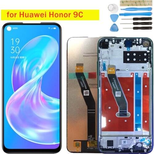6.39" for Huawei Honor 9C LCD Display Screen Touch with Frame Digitizer Assembly LCD Display 10 Touch Spare Repair Parts