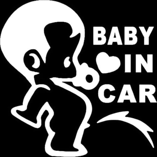Car styling Lovely Funny JDM Child Boys Baby In Car On Board Car Sticker for Window Bumper Camping Cute Vinyl Decal