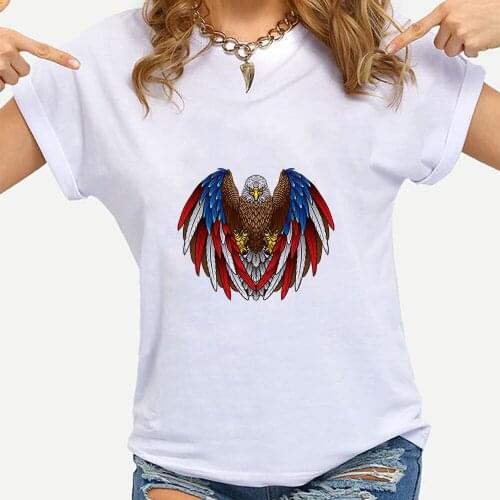 American Eagle Graphic T Shirts Vintage Harajuku Fashion Casual Street Summer Short Sleeve Usa Home Y2k Tops Grunge Aesthetic