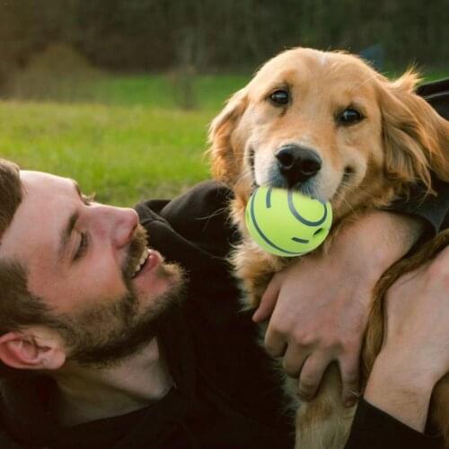Pet Dog Vocal Toy Ball Bite-proof Relieve Boring Molar Training Pet Dog Environmentally Friendly Toy Ball