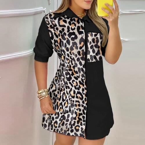 Lecopike Fashionable Shirt Dresses