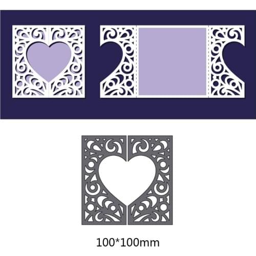 Irregular Figure Heart metal cutting Dies home decor photo album Craft Embossing Scrapbooking paper craft cards