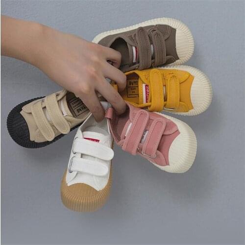 2020 Spring New Child Soft Canvas Shoes Girls Sneakers Breathable Fashion Kids Shoes For Boys Casual Sport Shoes Student Shoes