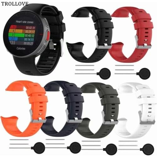 NEW Silicone Wristband Strap for Polar Vantage V Smart Watch Replacement Watchband Bracelet Watch Wrist Strap Soft Band Bracelet