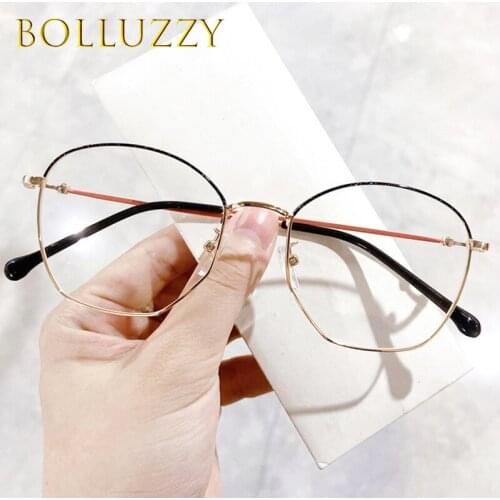 Irregular Polygon Candy Color Metal Eye Glasses Frame Women Men Glasses Designer Optical Frames Eyeglasses Vitage Retro Oversize