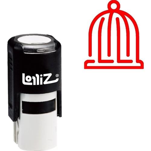 LolliZ Birdcage Self-Inking Rubber Stamp - Modern Symbol Series