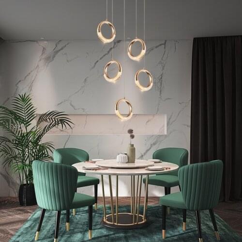Modern LED Crystal Chandelier For Stairs Hotel Villa Loft Modern Living Room Kitchen Home Decoration Crystal Luster Luster