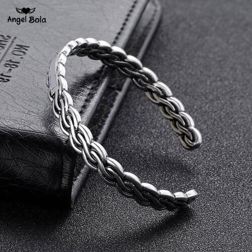 Stylish Wheat Ear Shape Bangle for Men Women Cuff Buddha Bracelet Retro Viking Wristbands Casual Old Fashion Jewelry Pulseira