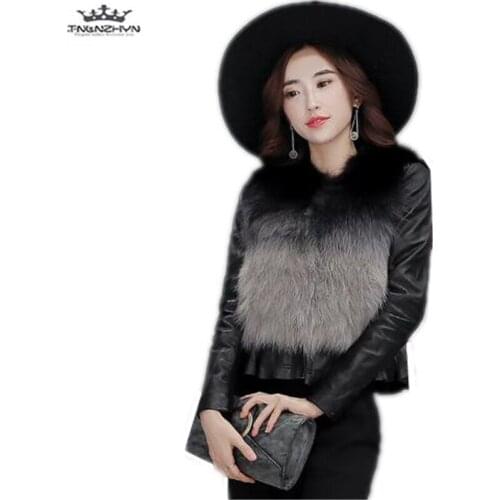 Женские модные кожаные куртки TNLNZHYN China At AliExpress
