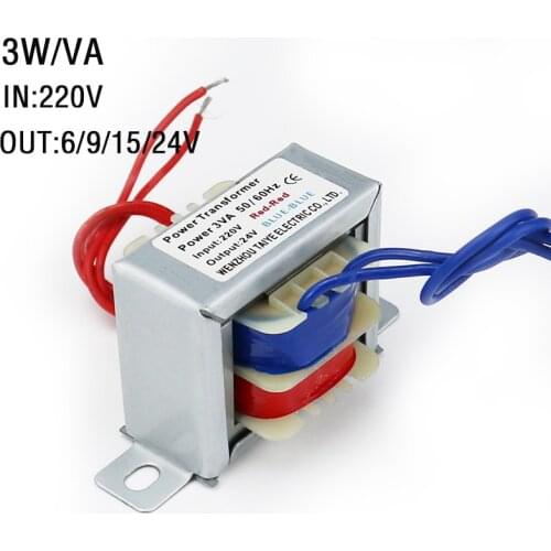 Coil 3W/VA Power transformer AC220V to 6V 9V 15V 24V IE Power Transformer Spot Welding Controller Electronic Audio Transformer