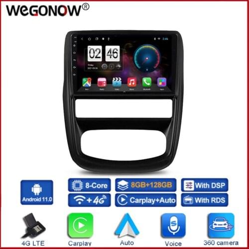 360 Panoramic Camera CanBus 6GB+128G Android 10.0 Car DVD Player GPS WIFI Bluetooth 5.0 RDS Radio For Renault Duster 1 2010-2015