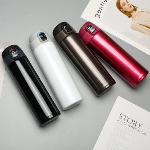 500ML Thermos Mug Coffee Cup with Lid Thermocup Seal Stainless Steel vacuum flasks Thermo mug for Car Water Bottles