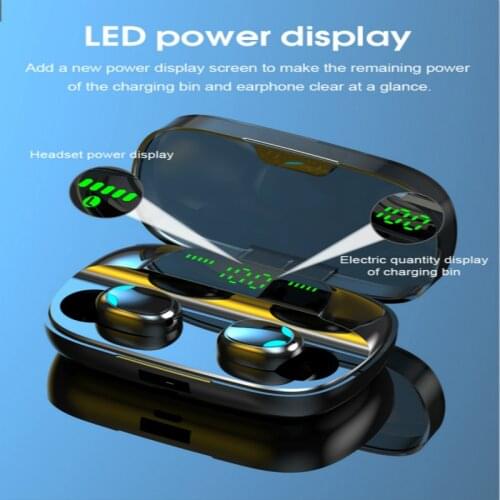 S11 Bluetooth 5.0 wireless headset TWS headset touch control earplugs 9D gaming headset 3500mAh mobile phone PK G20