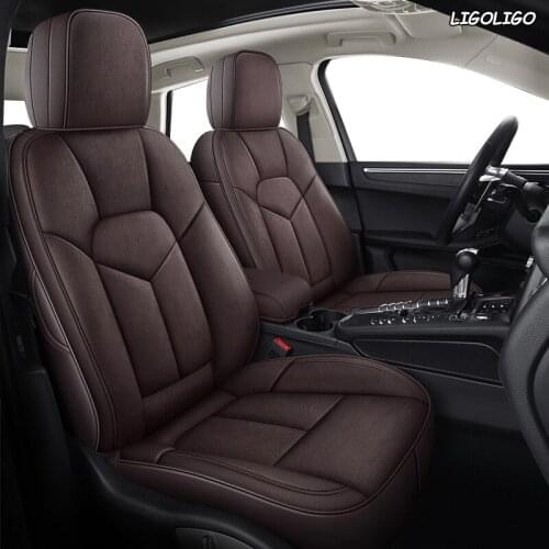 LIGOLIGO Custom Leather car seat covers For Toyota 86 Previa Sienna Venza Fortuner Fj CRUISER MARK IZOA Avalon YARiS Verso VIOS