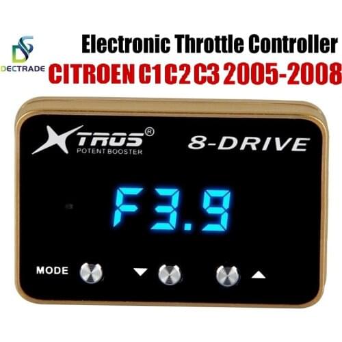 DECTRADE Car Electronic Throttle Controller Racing Accelerator Potent Booster For Citroen C1 C2 C3 2005-2008 Tuning Parts