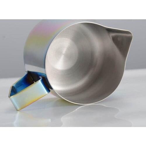 Happy Coffee Milk Frothing Cup Pitcher Creamer Stainless Steel Espresso Cappuccino Latte Maker Art FBE2