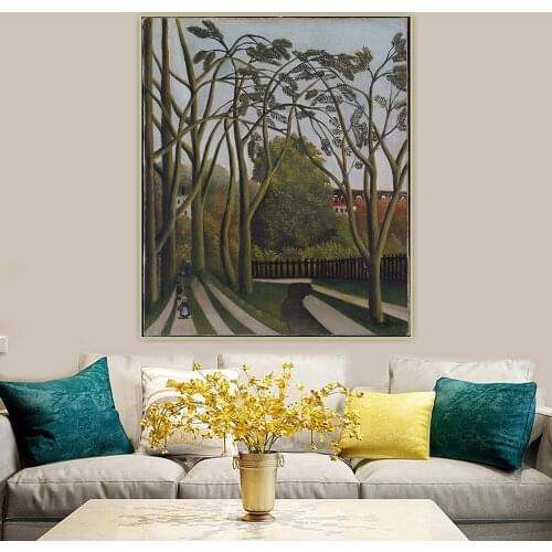Holover Henri Rousseau"The Banks Of The Bièvre Near Bicêtre"Canvas Oil Painting Picture Western Art Decor Poster Home Decoration