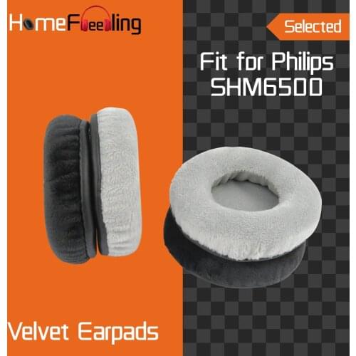 Homefeeling Earpads for Philips SHM6500 Headphones Earpad Cushions Covers Velvet Ear Pad Replacement