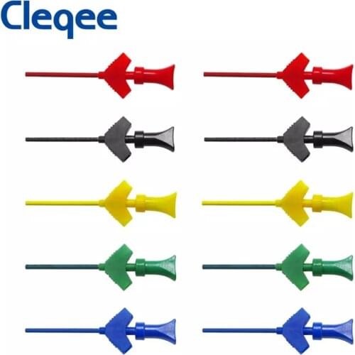 Cleqee P5003 SMD IC Testing Hook Logic Analyzer Grabber Internal Spring probes clips jumper connect Dupont Test Lead Accessory