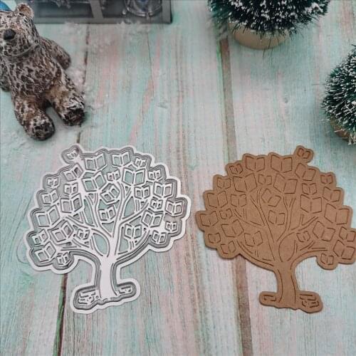 Tree combination metal cutting die scrapbook seal manual cutting die album card cover material DIY manual production