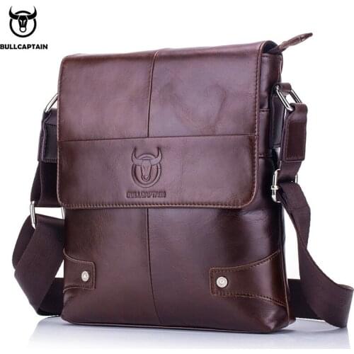 Fashion Business Men Shoulder Bag Real Cow Leather Briefcase Handbag Male Travel Small Crossbody Messenger Bags Phone sac homme