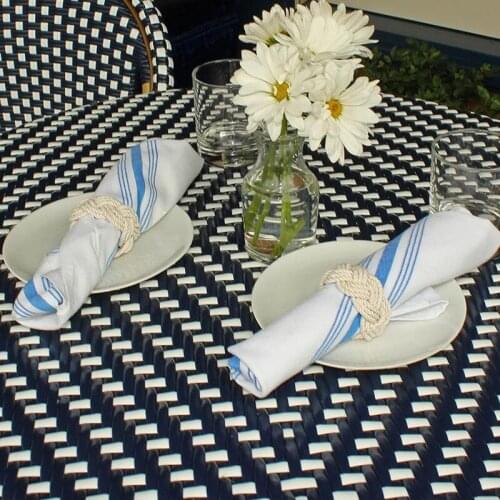 Sailor Knot Napkin Rings Natural jute napkin ring rope woven napkin buckle