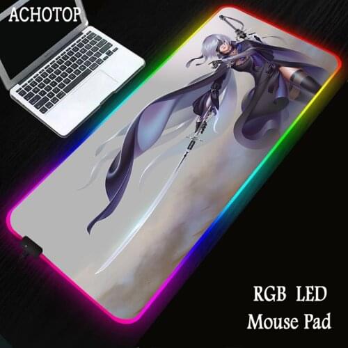 NieR Replicant RGB Gaming Mouse Pad Computer Gamer Mousepad Large Game Mousemat XXL PC Laptop Keyboard Desk Carpet anime carpet