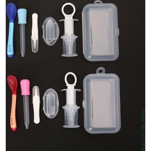 2020 New 5pcs born Baby Kids Medicine Dispenser Dropper Toothbrush Health Care Kit