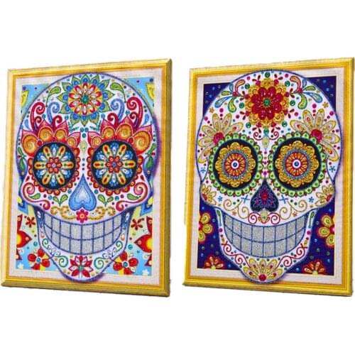 Special Shaped Drills Diamond Painting Skull Handicraft 3d Drill Mosaic DIY flower Diamond Embroidery pictures of rhinestones