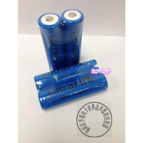Manufacturers selling genuine surefire 18650 blue 5000 3.7V large capacity lithium battery flashlight battery Rechargeable Li-io