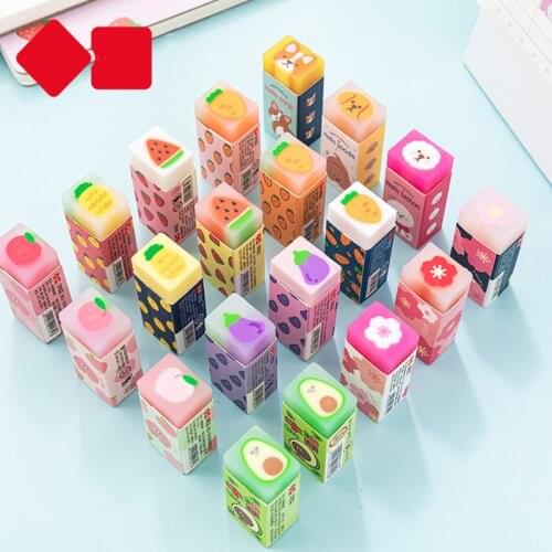 Rubber Eraser Kid Gift School Supplies Stationery borracha material escolar utiles escolares papelaria Creative Fruit Erasers