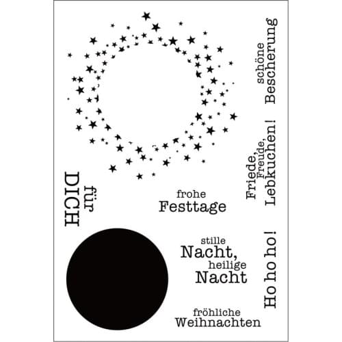 German word Clear Stamps for Scrapbooking Tampons Transparents Seal Background Stamp Card Making Diy