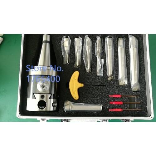 Precision NBH2084 8-280mm Boring Head System+NT30 M12 Holder+8pcs 20mm Boring Bar Boring rang 8-280mm Boring Tool Set