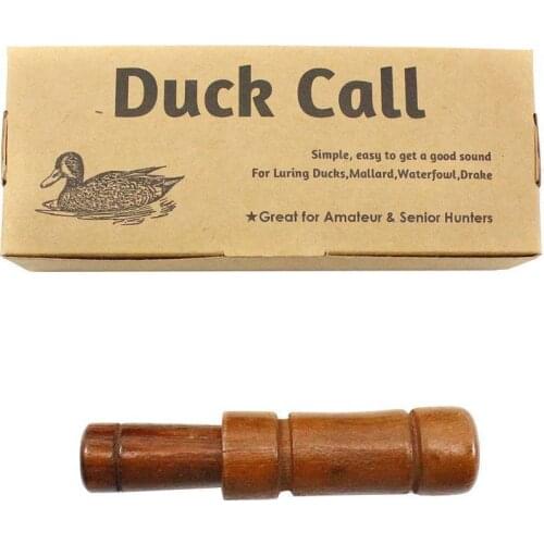 Duck Call Outdoor Hunting Whistle Wooden Imitating Chicken Sound Duck Whistle Voice Decoy Trap Hunting Imitation Whistle Supply
