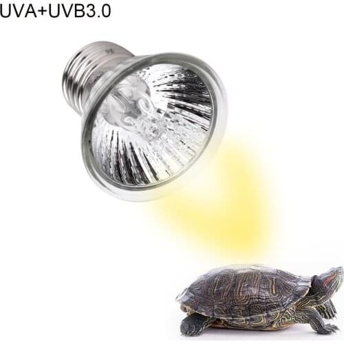 UVA+UVB 3.0 110V/220V Reptile Lamp Bulb Turtle Basking UV Light Bulbs Heating Lamp Amphibians Lizards Temperature Controller