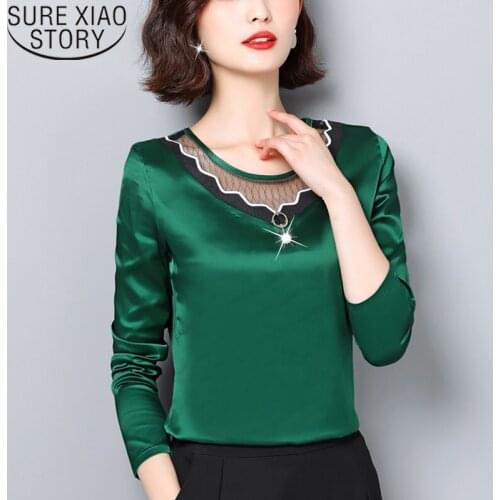 2020 Spring New Korean Long Sleeve Women Shirts Womens Tops and Blouses Chiffon Blouse Shirt Feminina Plus Size Tops 8366 50