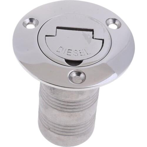 1.5" (38mm) Diesel Stainless Steel 316 Marine Grade Boat Deck Tank Filler