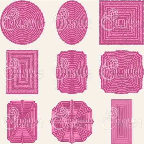 2021 AliliArts Metal Cutting Dies 9 types frame diy Scrapbooking Photo Album Decorative Embossing PaperCard Crafts Die