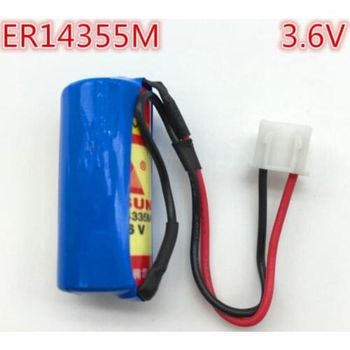5PCS 3.6V battery ER14335M power type lead with plug battery ER14335