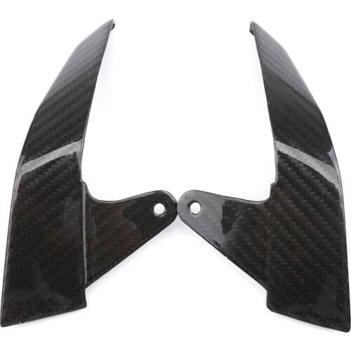 Motorcycle Accessories Headlights Plaques Lamp Decoration Plate for Yamaha MT 09 2017 2018 2019 Modified Carbon Fiber Black