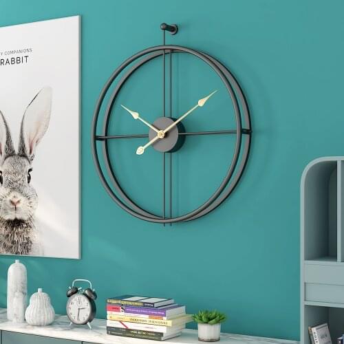 Large Wall Clocks For Living Room Decor Big Wall Clock Home Decorative Black Oversized Clocks For Farmhouse Decor reloj pared