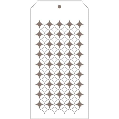 2021 New Label Tag Plastic Stencil For DIY Craft Making Prismatic Card Paper Scrapbooking No Metal Cutting Dies and Stamps Sets