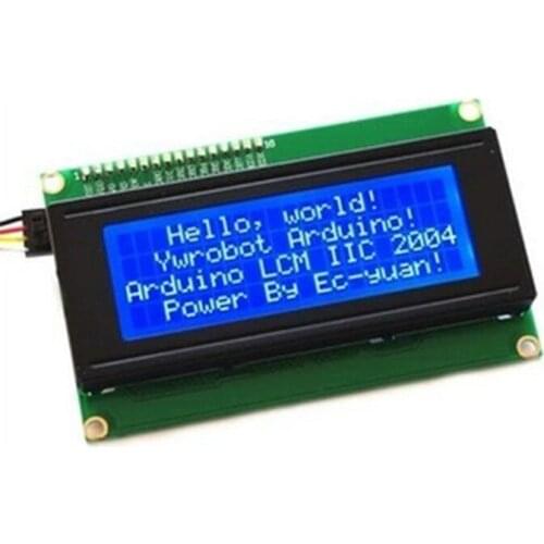 IIC/I2C + LCD Board 2004 20*4 20X4 5V Blue screen LCD2004 display module for arduino 3d printer parts