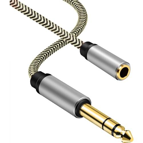 3.5mm to 6.35mm Cable,6.35mm 1/4" Audio Male to 3.5mm 1/8" Female Stereo Jack Adapter Extension Wire Cord,for Home Audio