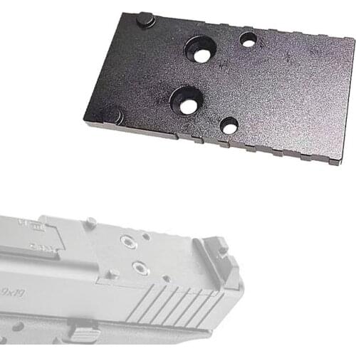 Red Dot Sight Mount Adapter Plate For Glock MOS Black -Acro
