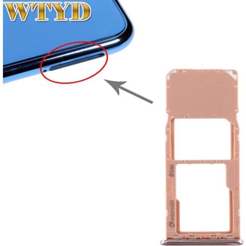 For Galaxy A7 (2018) / A750F SIM Card Tray Micro SD Card Tray Flex Cable Replacement Part for Galaxy Card Slot Spare Part