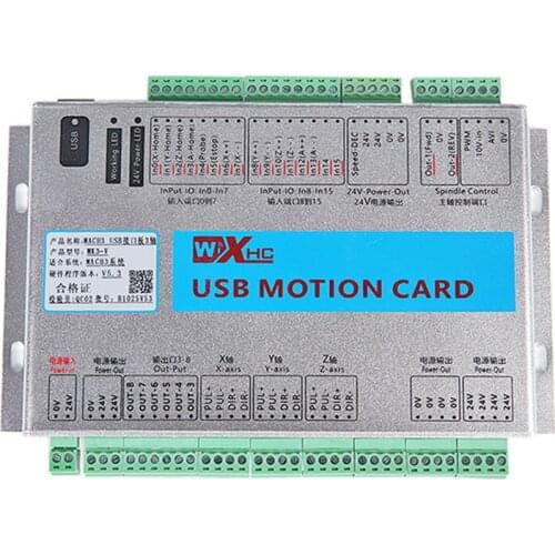 MACH4 control card, CNC USB controller engraving machine motion control card interface board 3-axis board