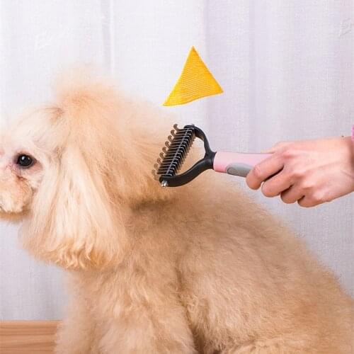 Dead Hair Tangle Matted Grooming Brush Wool Knots Comb Fur Remover Pet Groomer Recommend Fluffy Fur Scratcher for Dogs Cats